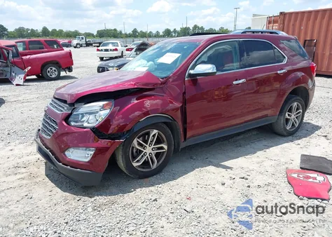 2016 Chevrolet Equinox Ltz from USA, damaged, VIN 2GNFLGEK1G6207039